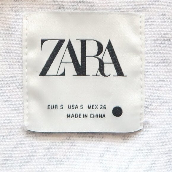 Zara Leopard / Animal Print Long Sleeve Denim Jacket / Long Sleeve Over-Shirt S - Picture 6 of 11